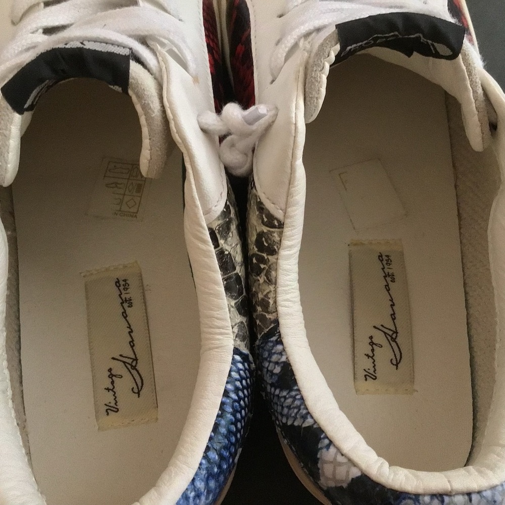 Pristine Vintage Havana Sneakers Tennis Shoes STAR Snakeskin Sz 9 - Picture 3 of 13